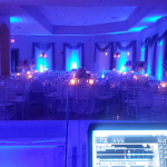 Wedding Blue Uplighting.