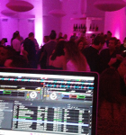 Wedding Wall Uplighting.